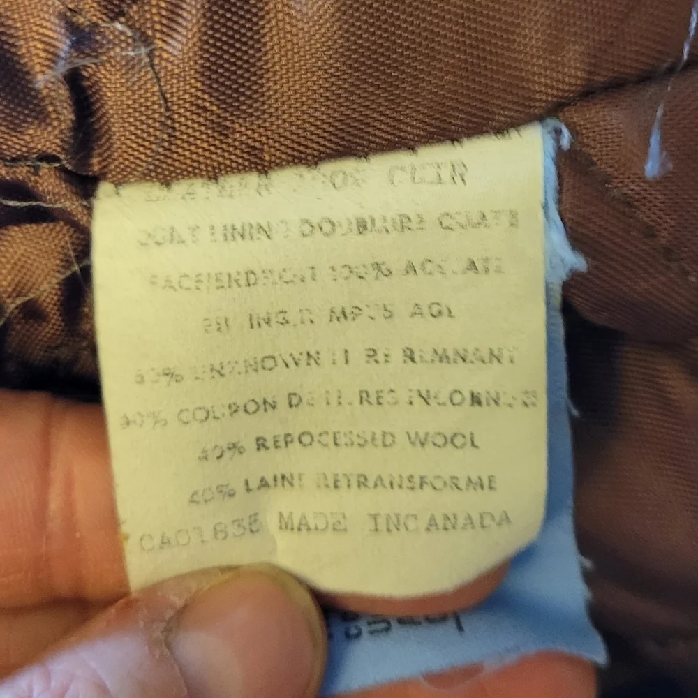 Vintage 70s CasaNova Genuine Leather and Wool bomber coat - Picture 4 of 4